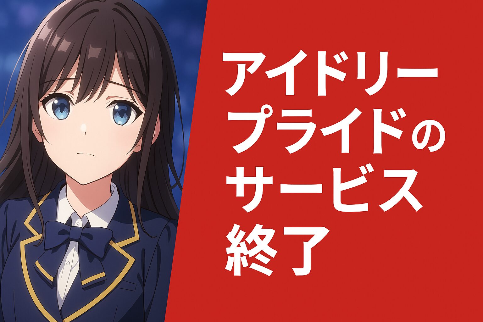 アイドリープライドのサービス終了はなぜ？いつからプレイ不可？