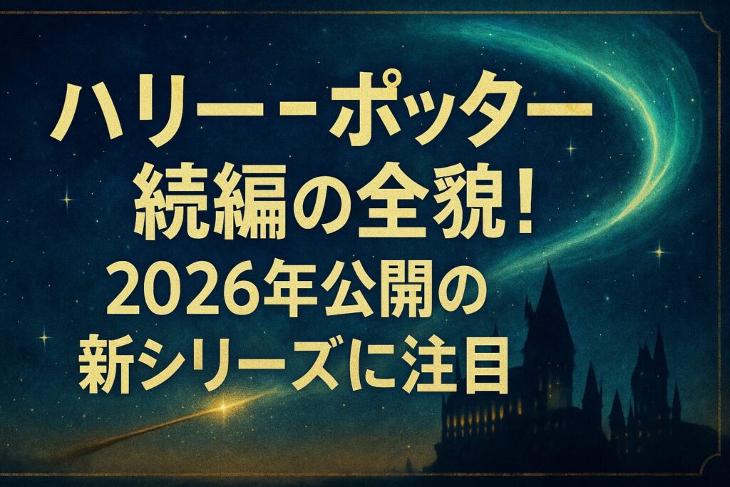 ハリーポッター続編の全貌!2026年公開の新シリーズに注目